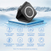 Statie incarcare wireless 3in1  Vention, MagSafe, telefon 15W, ceas 2.5W, casti 5W, fast charge, pliabil, magnetic, lumina LED, 1 x USB-C incarcare, negru, 
