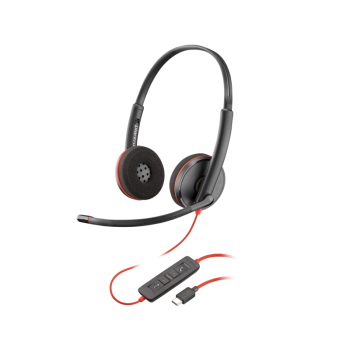 Casti HP Poly Blackwire 3220 Stereo USB-C Headset +USB-C/A Adapter (Bulk) 8X228A6