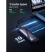 RACK extern Ugreen, CM400 pt SSD M.2 NVMe + NGFF SATA compatibile cu form factor 2280, 2260, 2242 si 2230, cablu inclus de 50 cm USB Type-C la USB Type-C, 10Gbps, aluminiu, gri + silicon case 90264 