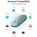 MOUSE Ugreen, MU001 PC sau NB, wireless 2.4GHz, optic, 3/1 butoane/scroll, 4000 dpi, verde 90374 (timbru verde 0.18 lei) - 6957303893744 