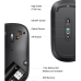 MOUSE Ugreen, MU001 PC sau NB, wireless 2.4GHz, optic, 3/1 butoane/scroll, 4000 dpi, negru 90372 (timbru verde 0.18 lei) - 6957303893720 