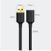 Cablu USB Ugreen prelungitor, US129 USB (T) to USB (M), 5m, negru, 90722