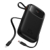 POWER BANK Baseus Qpow2, 10000mAh, 22.5W, 1 x USB; 1 x USB Type-C, 1 x Lightning, total 3A, include cablu USB Type-C 0.3m, negru, 