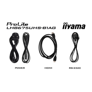 Iiyama LH8675UHS-B1AG 86IN UHD IPS/3840X2160 24/7 500CD ANDROID 11  