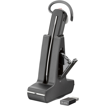 Casti HP Poly Savi 8245 DECT 1880-1900 MHz Headset +USB-A to USB-C Cable +D400 EMEA - INTL English Loc Euro plug 8D3H2AA#ABB