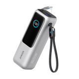 Power Bank Anker 2500 mAh. Porturi iesire USB A: 1, Numar porturi USB tip C: 1. Putere totala iesire: 165 W,  5 A,  argintiu 