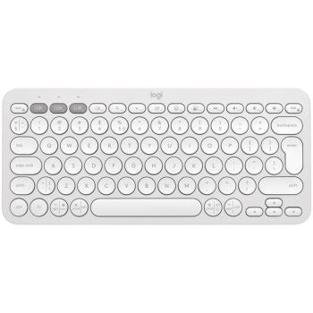 Tastatura Bluetooth Logitech Pebble Keys 2 K380s, Multi-Device, Tonal White 45507172, 920-011852 (timbru verde 0.18lei) 