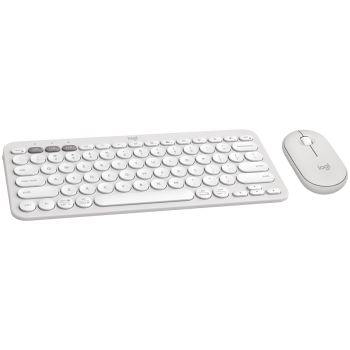 Tastatura LOGITECH Pebble 2 Combo - TONAL WHITE - (US) INTL - 2.4GHZ/BT - N/A - INTNL-973 - UNIVERSAL 920-012240 (timbru verde 0.8 lei) 