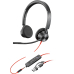 Casti HP Poly Blackwire 3325 Stereo Microsoft Teams Certified USB-C Headset +3.5mm Plug +USB-C/A Adapter 8X222AA