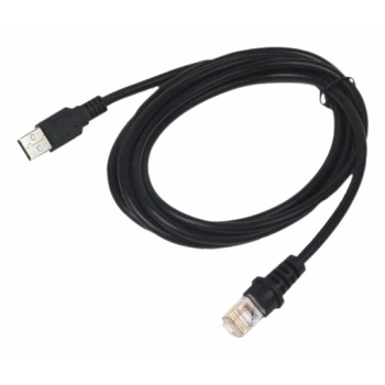 Datalogic Cable, USB, Type A, External Power, High Current, PVCW, Straight, 1.2M, Black (for use with WLC4X90 Wireless Charging Base Station) 90A052361