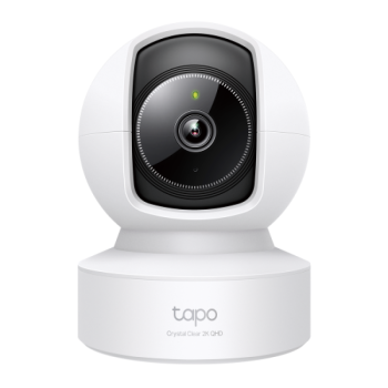 CAMERA IP TP-LINK, cube, pt. interior, wireless + 1×10/100 Mbps RJ45, dist. IR 12 m, rotatie 360 grade, 4 MP, 2K QHD (2560 × 1440 MP), microfon, carcasa plastic, slot SD card, 