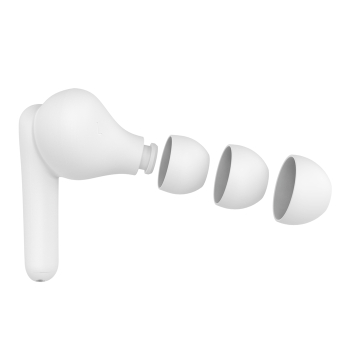 BELKIN SOUNDFORM RHYTHM TRUE/WIRELESS IN-EAR HEADPHONES-WHITE AUC012BTWH