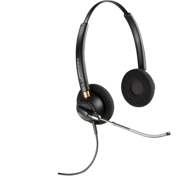 Casti HP Poly EncorePro 520V Binaural Headset VoiceTube +Quick Disconnect EMEA - INTL English Loc Euro plug 783P9AA#ABB
