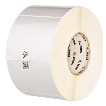 Zebra Label, Polyester, 70x44mm; Thermal Transfer, Z-Ultimate 3000T Silver, Permanent Adhesive, 76mm Core 880378-044