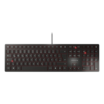 Tastatura CHERRY KC 6000 SLIM BLACK/CORDED KEYBOARD USB GERMAN JK-1600DE-2