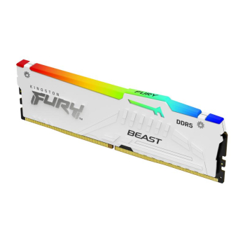 Memorie Kingston 16GB DDR5-5600MT/S CL40/DIMM FURY BEAST WHITE RGB XMP KF556C40BWA-16