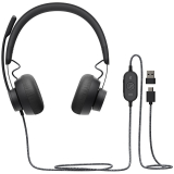 Casti Logitech ZONE WIRED - GRAPHITE - EMEA/HEADSET-USB-N/A-EMEA-TEAMS 981-000870