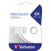 Stick USB MEMORIE USB VERBATIM METAL EXECUTIVE 64GB , USB 2.0, ARGINTIU 98750 (TIMBRU VERDE 0.03 LEI) 