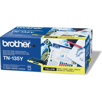 Cartus Toner Brother TN135Y Yellow 4000 Pagini for DCP-9040CN, DCP-9042CDN, DCP-9045CDN, HL-4040CN, HL-4050CDN, HL-4070CDW, MFC-9440CN, MFC-9450CDN, MFC-9840CDW