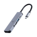 DOCKING Station Gembird universal, 5-in-1, conectare PC USB Type C, USB-C x 1, USB-A 3.1 x 1, USB-A 2.0 x 1, porturi video HDMI x 1, PD 87 W, Audio, argintiu, A-CM-COMBO5-02 (timbru verde 0.18 lei) 