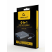 DOCKING Station Gembird universal, 6-in-1, conectare PC USB Type C, USB-C x 1, USB-A 3.1 x 1, porturi video HDMI x 1, VGA x 1, PD 60 W, SD, microSD, Audio, argintiu, A-CM-COMBO6-01 (timbru verde 0. 