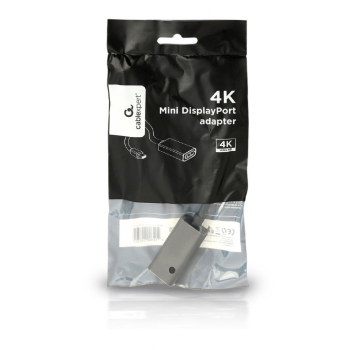 ADAPTOR video GEMBIRD, Mini-DisplayPort (T) la DisplayPort (M), rezolutie maxima 4K (3840 x 2160) la 30Hz, black, A-mDPM-DPF4K-01 (timbru verde 0.08 lei) ADAPTOR video GEMBIRD, Mini-DisplayPort (T) la DisplayPort (M), rezolutie maxima 4K (3840 x 2160) la 30Hz, black, A-mDPM-DPF4K-01 (timbru verde 0.08 lei)
