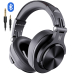 Casca OneOdio wireless, cu fir, tip over ear, utilizare multimedia, DJ, conectare prin Bluetooth 5.2 | Jack 3.5 mm | Jack 6.35 mm, difuzor 40 mm, impedanta 32 Ohm, acumulator 650 mAh, negru, Fusion-A 