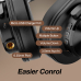 Casca OneOdio wireless, cu fir, tip over ear, utilizare multimedia, DJ, conectare prin Bluetooth 5.2 | Jack 3.5 mm | Jack 6.35 mm, difuzor 40 mm, impedanta 32 Ohm, acumulator 650 mAh, negru, Fusion-A 