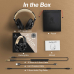 Casca OneOdio wireless, cu fir, tip over ear, utilizare multimedia, DJ, conectare prin Bluetooth 5.2 | Jack 3.5 mm | Jack 6.35 mm, difuzor 40 mm, impedanta 32 Ohm, acumulator 650 mAh, negru | auriu,  