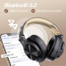 Casca OneOdio wireless, cu fir, tip over ear, utilizare multimedia, DJ, conectare prin Bluetooth 5.2 | Jack 3.5 mm | Jack 6.35 mm, difuzor 40 mm, impedanta 32 Ohm, acumulator 650 mAh, negru | auriu,  