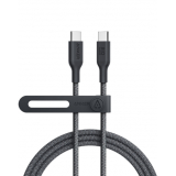 Cablu alimentare si date Anker, USB Type-C (T) la USB Type-C (T), 1.8m 140W, invelis nylon bio, negru, A80F6H11 (timbru verde 0.03 lei) - 0194644126629 