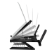 SUPORT de birou LOGILINK pt. notebook, 9 pozitii, holder pt. smartphone, suporta dimensiuni 10-15.6, pliabil, negru, AA0133 
