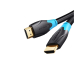 Cablu video Vention, HDMI(T) la HDMI(T), 1m, rezolutie maxima 4K la 60Hz, conectori auriti, cupru, invelis PVC, negru, AACBF (timbru verde 0.18lei) - 6922794732643 