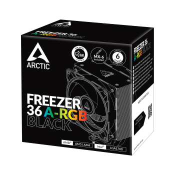 Cooler procesor COOLER Arctic Freezer 36 A-RGB,racire aer, HDT heatpipe, skt. Intel LGA 1700, AMD AM5/AM4, fan 120mm, LED ARGB, ACFRE00124A (timbru verde 0.8 lei)  