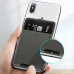 PORTCARD silicon Baseus, compatibil cu majoritatea telefoanelor de pe piata, atat timp cat telefonul este mai lat de 62 mm si mai lung de 95mm, gri deschis ACKD-A0G - 6953156296275 