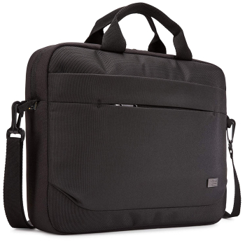 GEANTA CASE LOGIC, pt. notebook de max. 14 inch, 1 compartiment, buzunar frontal x 2, waterproof, poliester, negru, ADVA-114 BLACK/3203986 