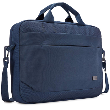 GEANTA CASE LOGIC, pt. notebook de max. 14 inch, 1 compartiment, buzunar frontal x 2, waterproof, poliester, albastru, ADVA-114 DARK BLUE/3203987 