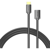 Cablu video Vention, HDMI(T) la HDMI(M), 1.5m, rezolutie maxima 4K la 60Hz, conectori auriti, cupru, invelis PVC, negru, AHCBG (timbru verde 0.18lei) - 6922794766860 