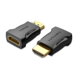 Adaptor video Vention, HDMI(T) la HDMI(M), rezolutie maxima 4K la 60Hz, conectori auriti, invelis PVC, negru, AIMB0 (timbru verde 0.03lei) - 6922794747852 