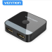 Switch video Vention, HDMI(M) la 2 x HDMI(M), rezolutie maxima 4K la 60Hz, conectori auriti, dublu sens, invelis acrilic si ABS, negru, AKOB0 (timbru verde 0.18lei) - 6922794769076 