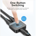 Switch video Vention, HDMI(M) la 2 x HDMI(M), rezolutie maxima 4K la 60Hz, conectori auriti, dublu sens, invelis acrilic si ABS, negru, AKOB0 (timbru verde 0.18lei) - 6922794769076 