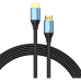 Cablu video Vention, HDMI(T) la HDMI(T), 1m, rezolutie maxima 4K la 60Hz/1080p la 60hz, conectori auriti, cupru, invelis PVC, negru, ALHSF (timbru verde 0.18lei) - 6922794765580 