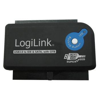 ADAPTOR USB LOGILINK, USB 3.0 (T) la IDE (M) ori S-ATA (M), adaptor USB la unitati 2.5/3.5, functie OTB, negru, AU0028A (timbru verde 0.08 lei) ADAPTOR USB LOGILINK, USB 3.0 (T) la IDE (M) ori S-ATA (M), adaptor USB la unitati 2.5/3.5, functie OTB, negru, AU0028A (timbru verde 0.08 lei)