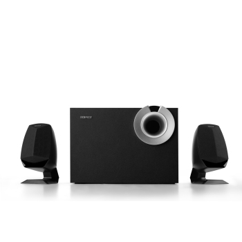 BOXE EDIFIER 2.1, RMS:  34W (2 x 8W, 1 x 18W), bluetooth, volum, bass; raport semnal-zgomot: #25dBA, frecventa raspuns - sateliti: 210Hz - 20kHz, black, M201BT (timbru verde 4.00 lei) 