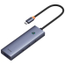 HUB USB Baseus UltraJoy 4 in 1, input USB Type-C, output 4 x USB 3.0, gri B0005280A813-03 (timbru verde 0.18 lei) - 6932172630829 