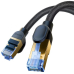 PATCH CORD UTP Baseus Cat7, fire din cupru, round cable, viteza maxima 10 Gbps, PVC, 8m, negru B0013320B111-06 (timbru verde 0.08 lei) - 6932172646622 