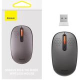 MOUSE Baseus PC sau NB wireless, 2.4GHz si Bluetooth, optic, 800/ 1200/1600 dpi,butoane/scroll 3/1, gri,B01055502833-00 (timbru verde 0.18 lei) - 6932172632885 B01055503833-00