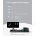 STATIE incarcare wireless Anker MagGo 15W, 3-in-1, 3 x wireless, incarca simultan telefon, casti si smartwatch Apple, negru, B25M1311 (timbru verde 0.18 lei) - 0194644173289 