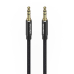 Cablu audio Vention, Jack 3.5mm (T) la Jack 3.5mm (T), 0.5m, conectori auriti, braided BBC si TPE, negru, BAWBD (timbru verde 0.03 lei) - 6922794765894 
