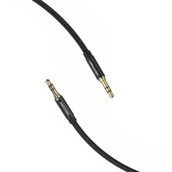 Cablu audio Vention, Jack 3.5mm (T) la Jack 3.5mm (T), 0.5m, conectori auriti, braided BBC si TPE, negru, BAWBD (timbru verde 0.03 lei) - 6922794765894 